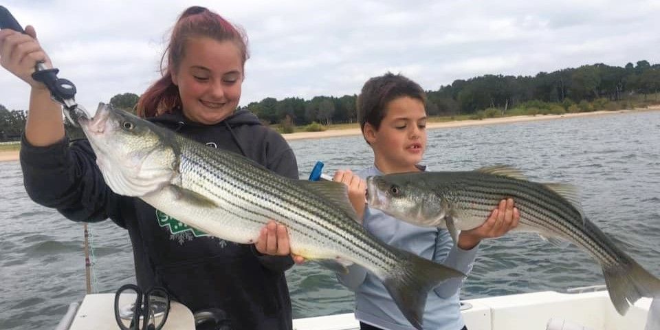 Start Them Young --Lake Texoma Striped Bass Fishing fishing report coverpicture