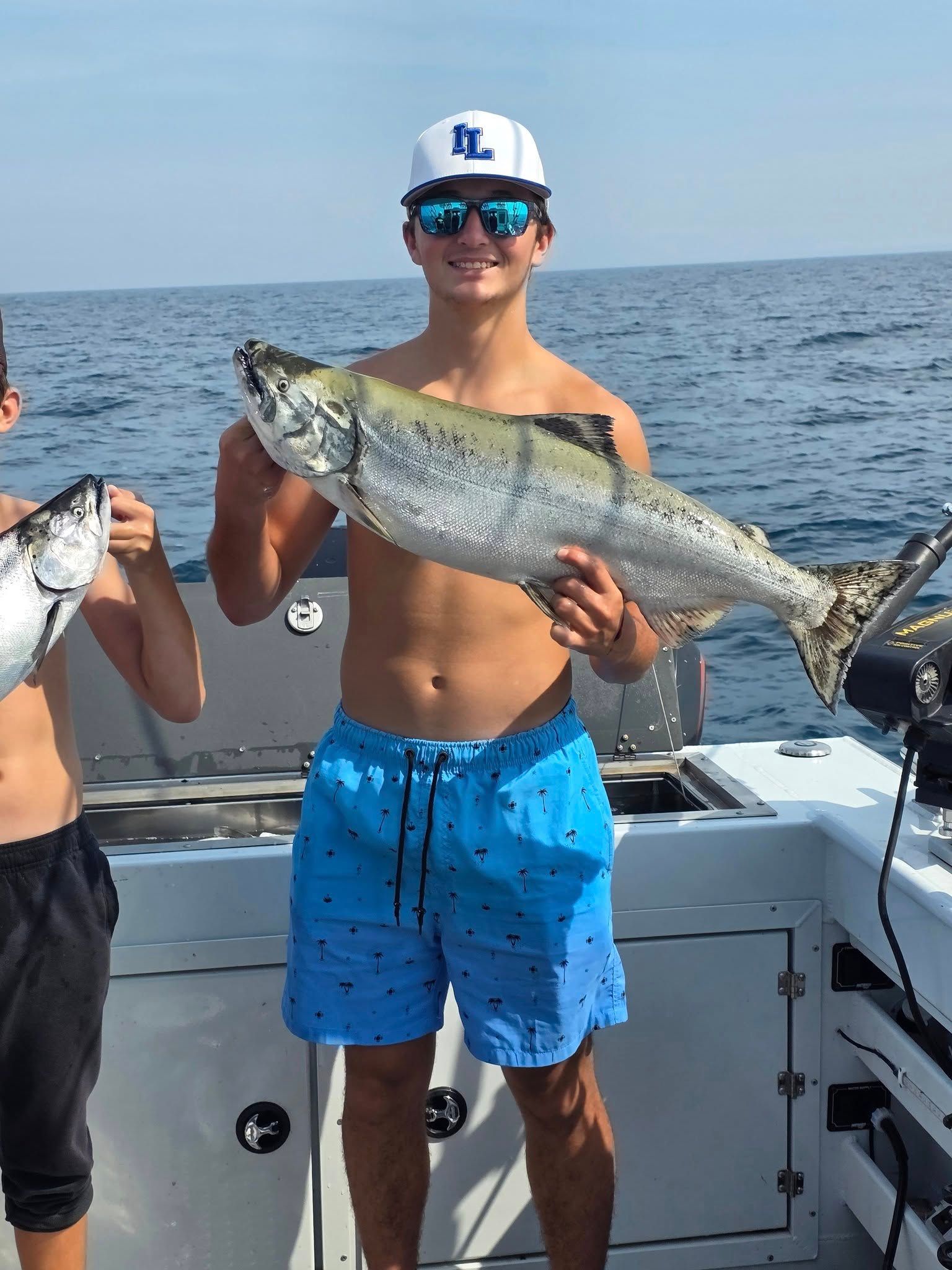 Lake Michigan Salmon Charter Rod Hawgz Morning