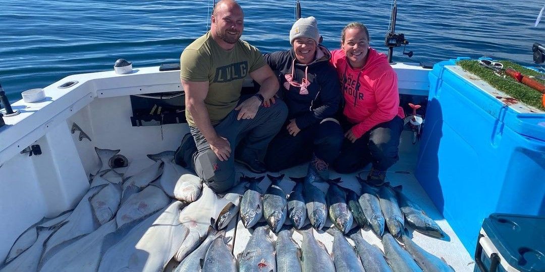 Blount Adventures Cruises Fishing in Homer Alaska | Halibut Salmon Combo Summer Fishing fishing Inshore