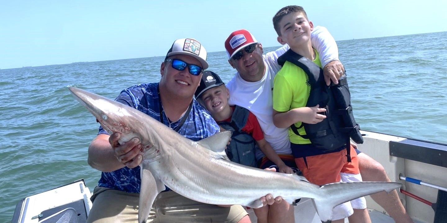 2 Reel Charters Galveston Fishing Charters | Private Morning or Afternoon 5-Hour Shark Charter Trip fishing Inshore