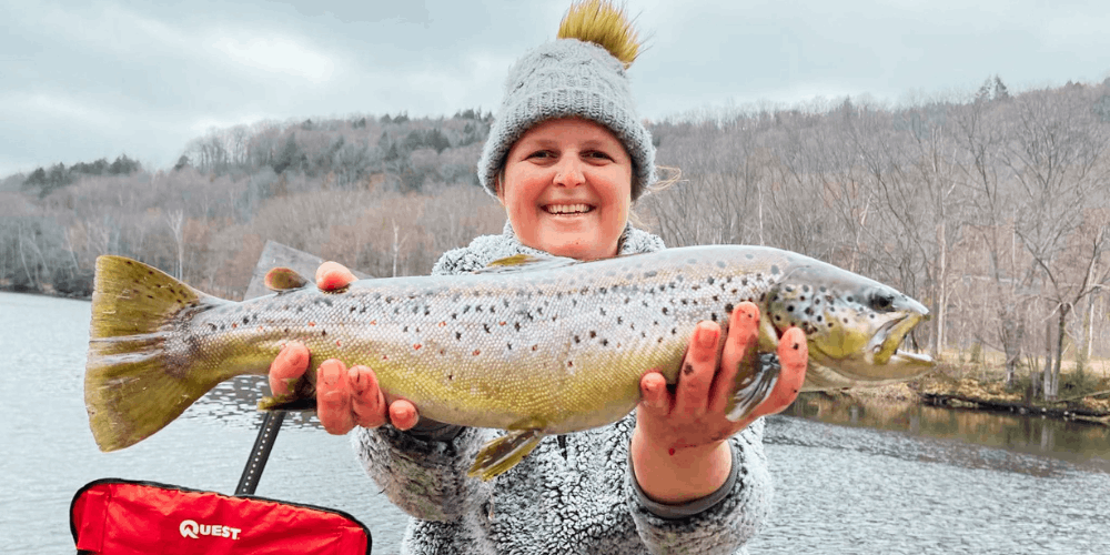 Woods To Water Guide Service Trophy Trout Fishing Trip in Wilmington, Vermont fishing Lake