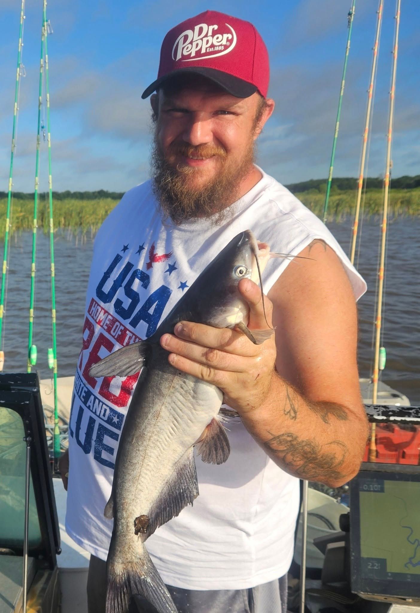 Full Day Catfish Walleye Trip Milford Lake KS