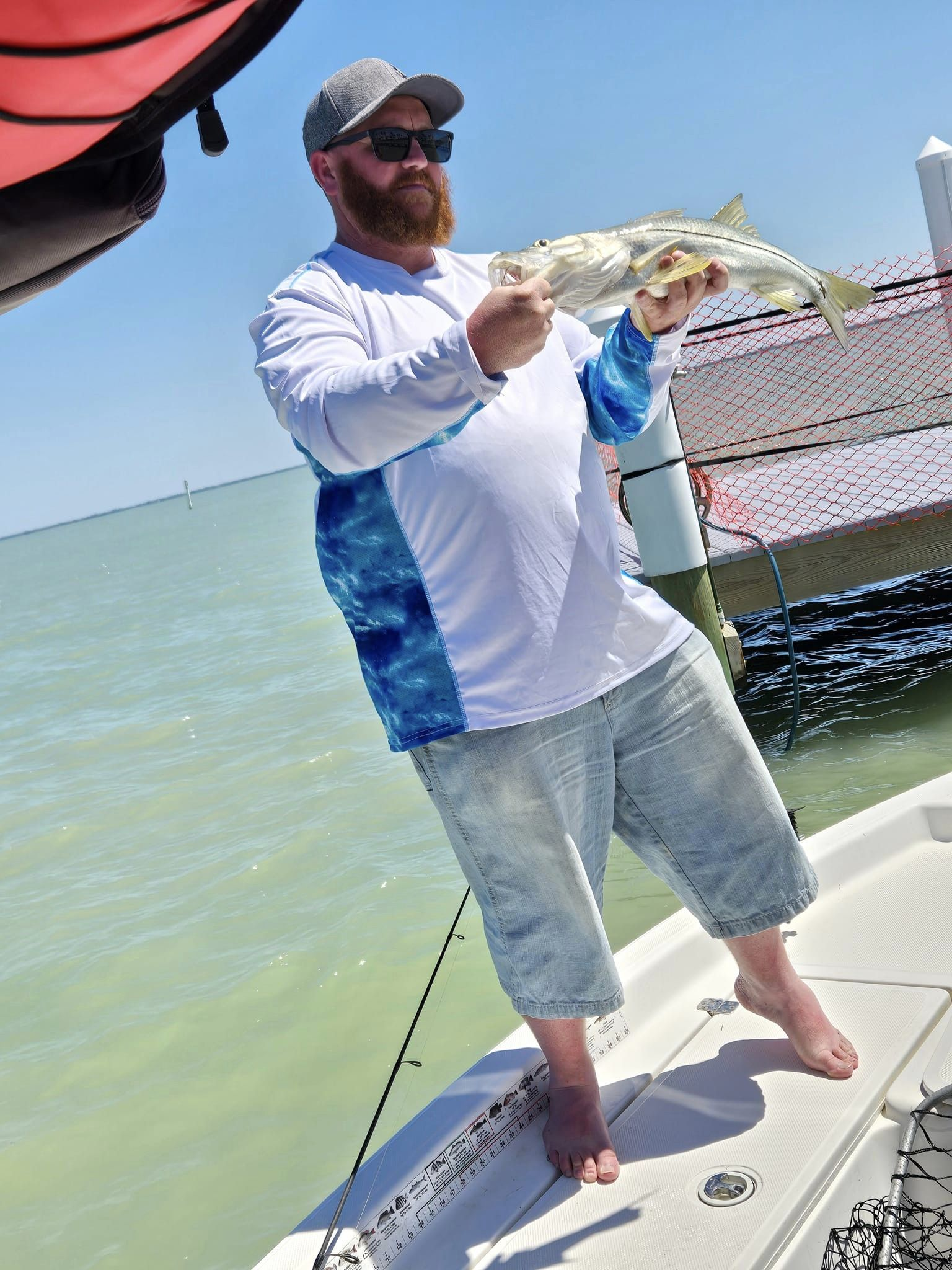 Angler fishing in unknown location