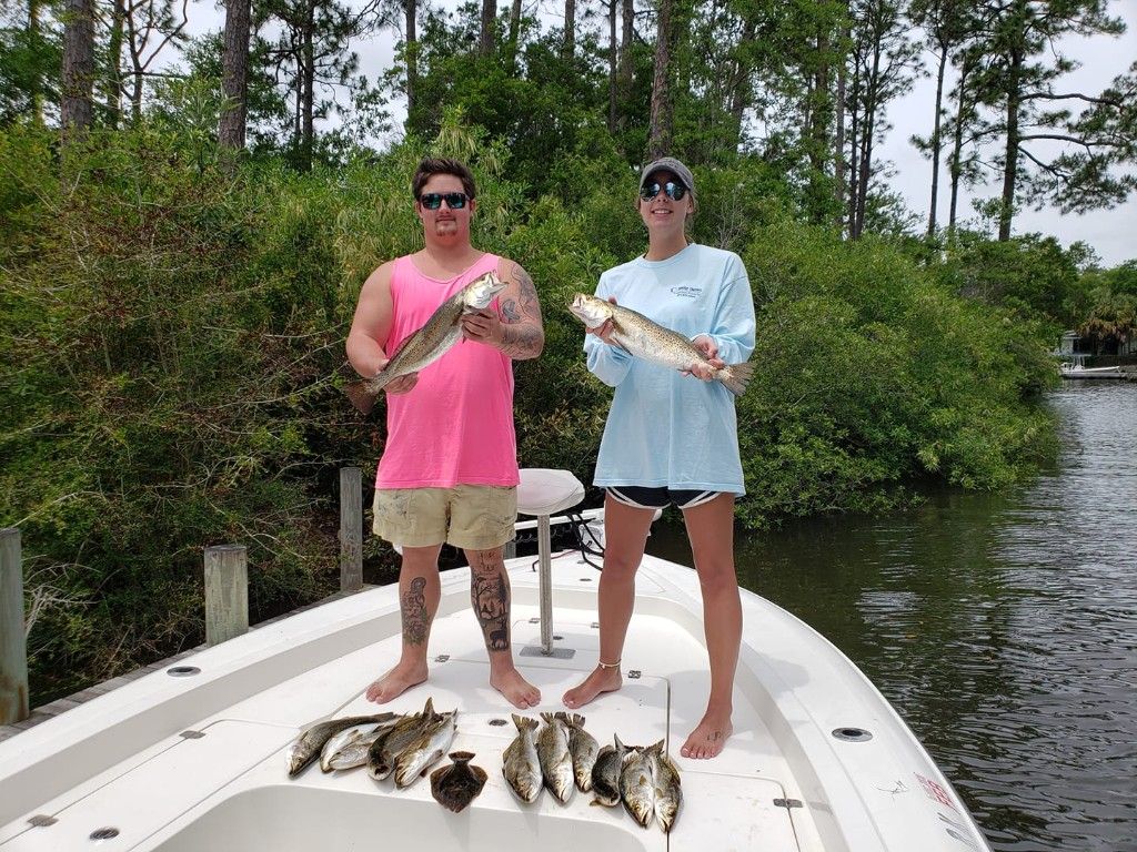 Sunrise Charters Gulf Shores Inshore Fishing | 2 To 4 Hour Charter Trip fishing Inshore