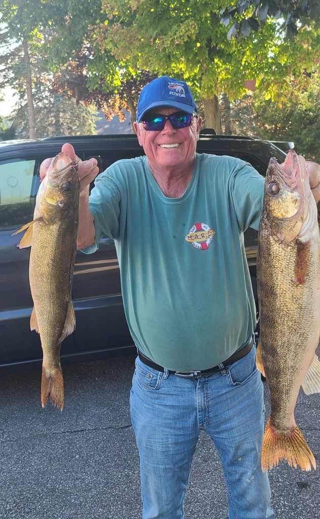 Two Large Walleyes Caught in Southeast Wisconsin