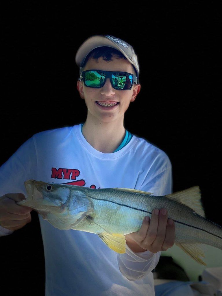 Snook fish caught while fishing