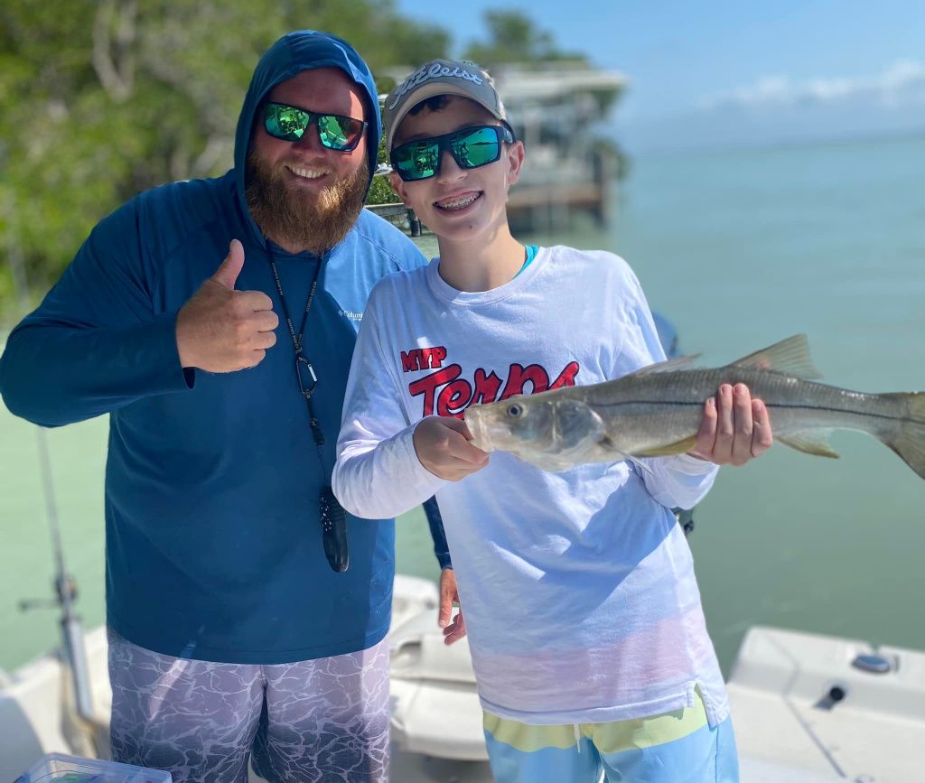 Snook fish caught while fishing