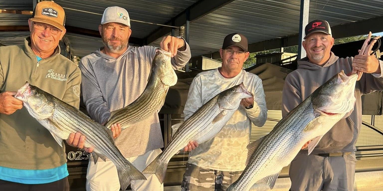 Trophy Striped Bass Trip on Beaver Lake