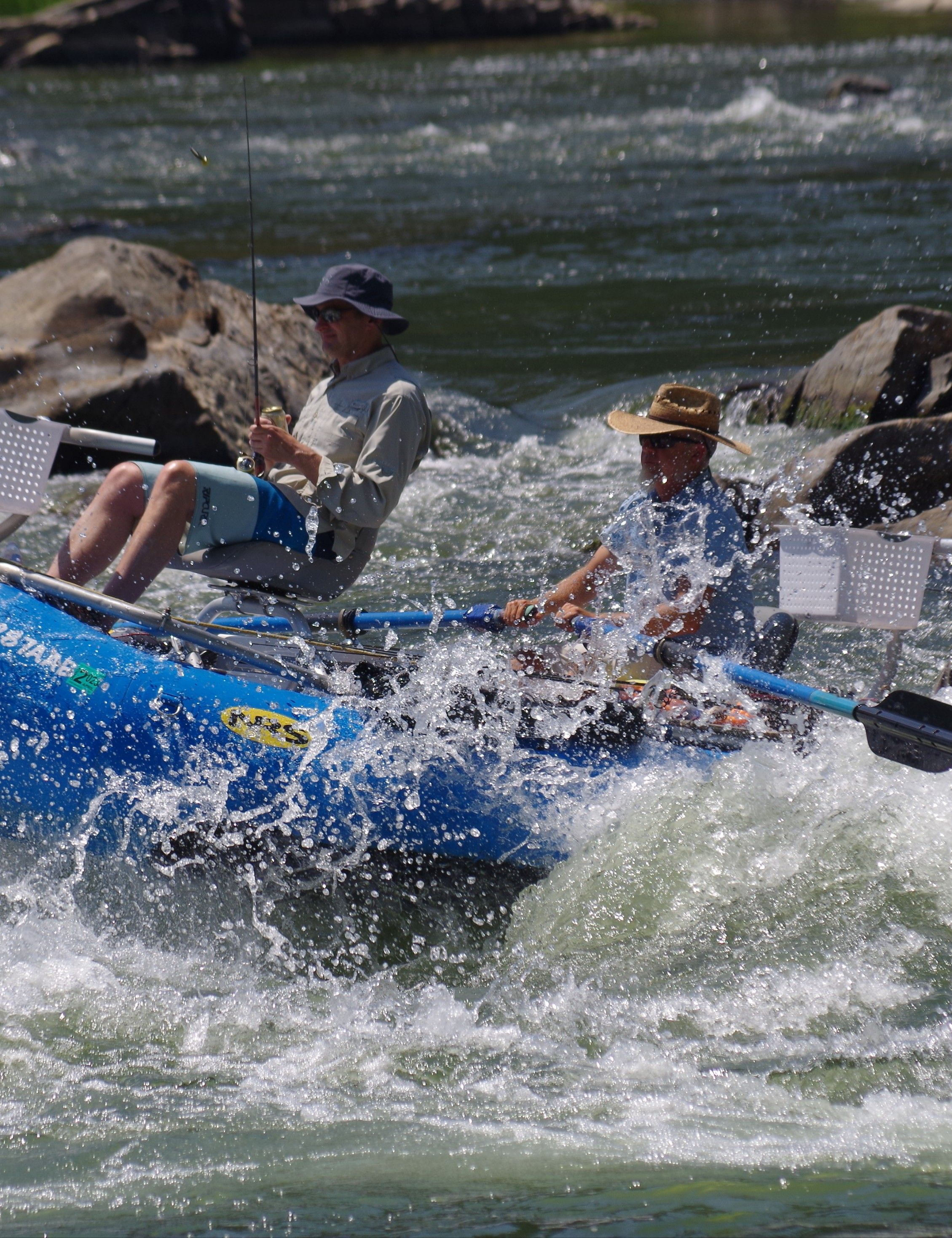 White water action
 Potomac Float Fishing Trip!