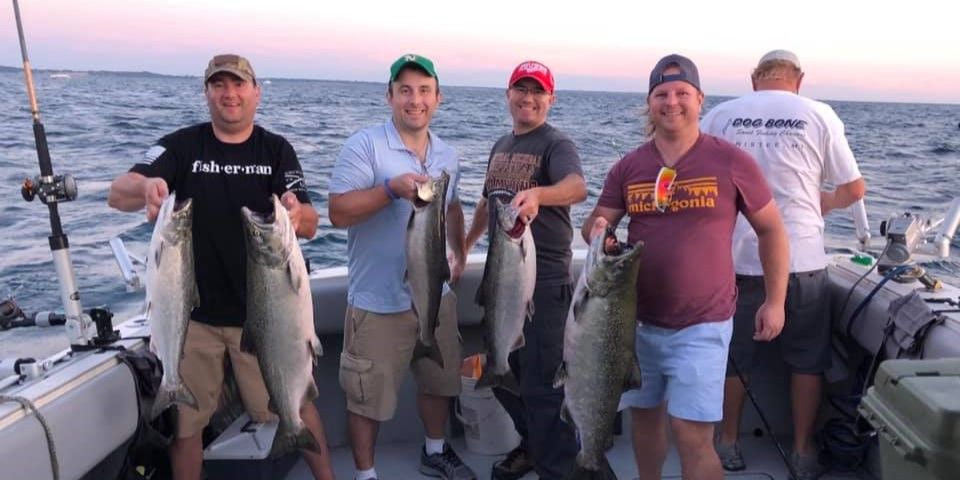 Dog Bone Sportfishing Charters Fishing Charters on Lake Michigan! fishing Offshore