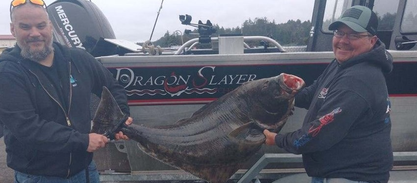 Dragon Slayer Charters Halibut | Full Day Shared Trip | Price Per Seat fishing Offshore