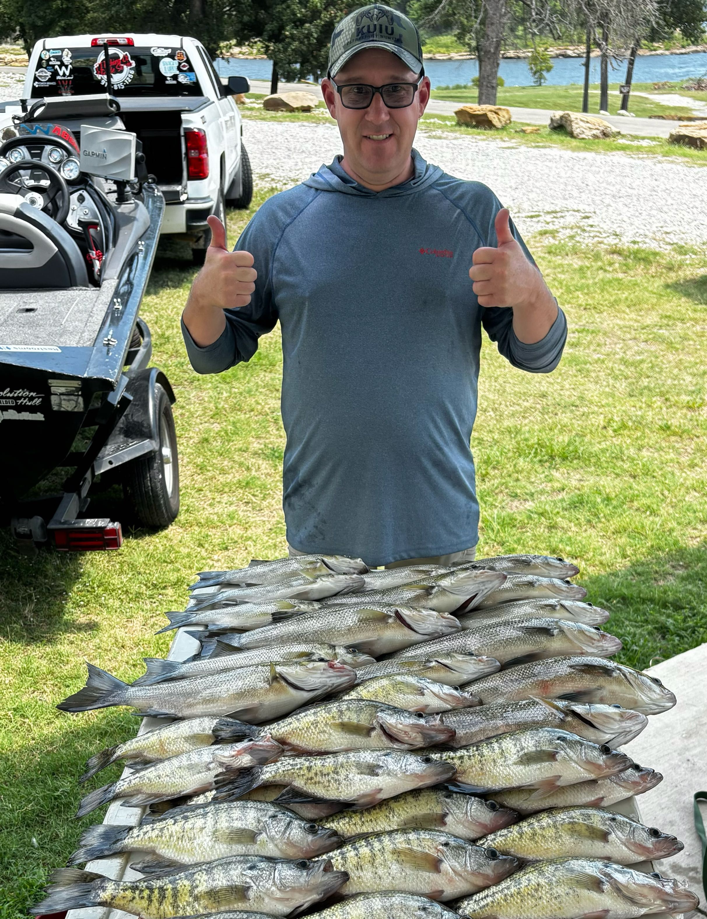 TJ FishingCo & Guide Service LLC Keystone Crappie, Sandbass & Striper Trips fishing Lake