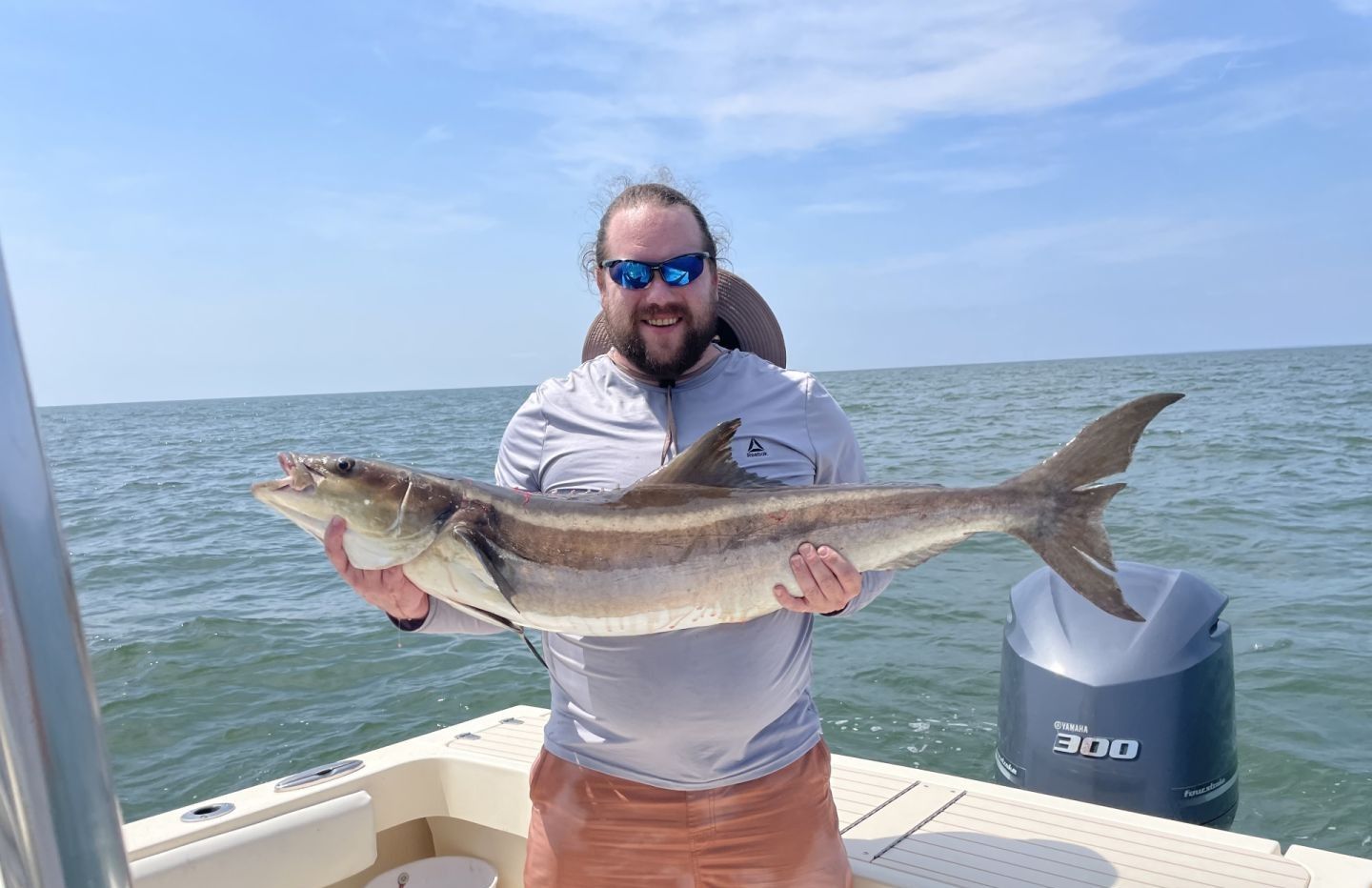 Cobia fishing catch, 36 inch fish
