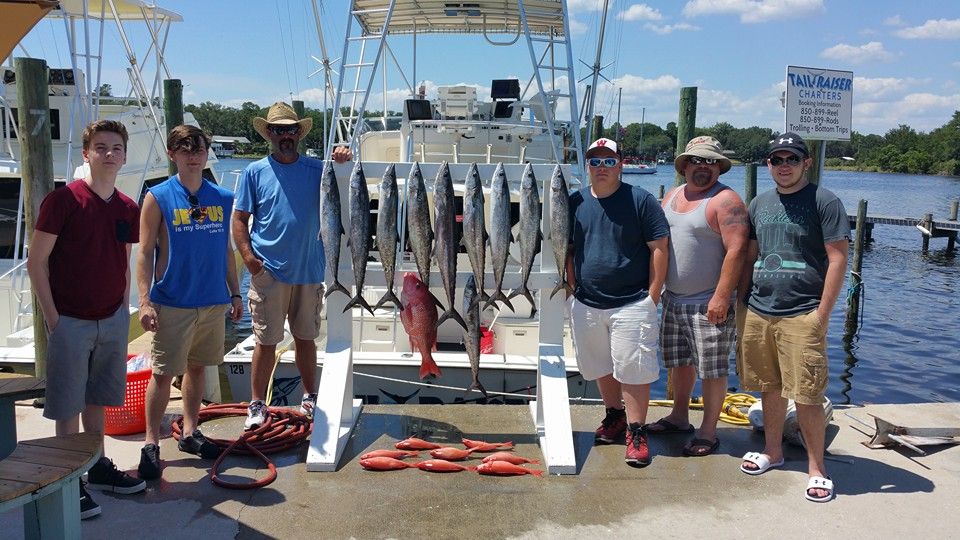 Tail Raiser Charters Fishing Charters in Panama City FL | Seasonal Trolling Morning Private Trip fishing Inshore