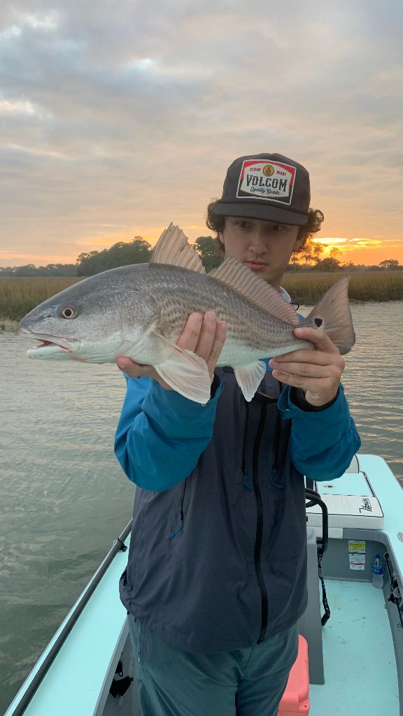 Catching redfish on the fly close to Charleston! 