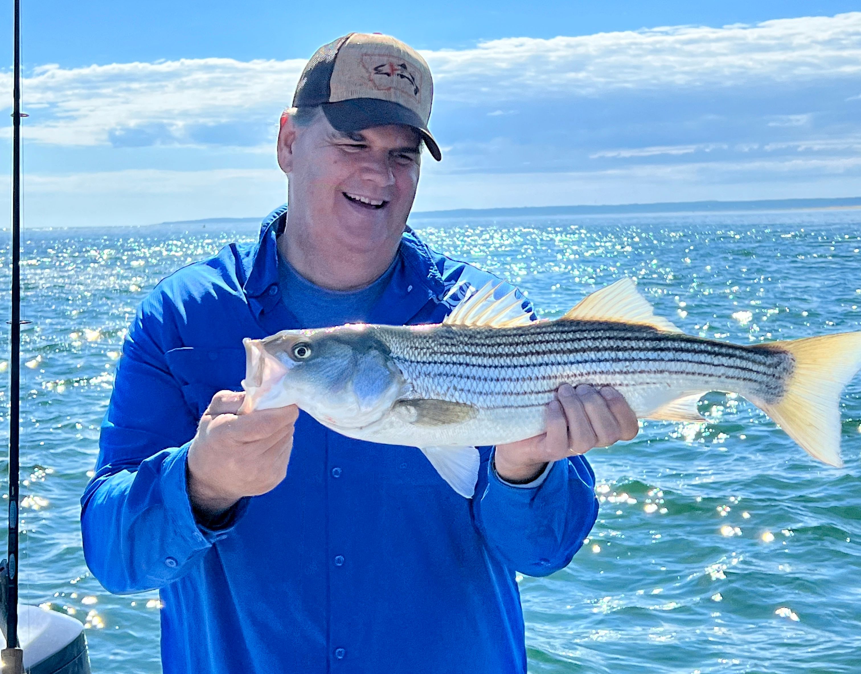 Guidesly Outfitters Striper Fishing in Boston Harbor fishing Inshore