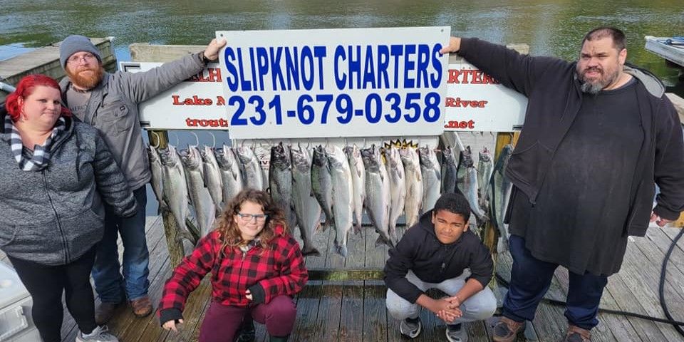 Slipknot Steelhead Charters Manistee Charter Fishing | 5 Hour Charter Trip fishing River