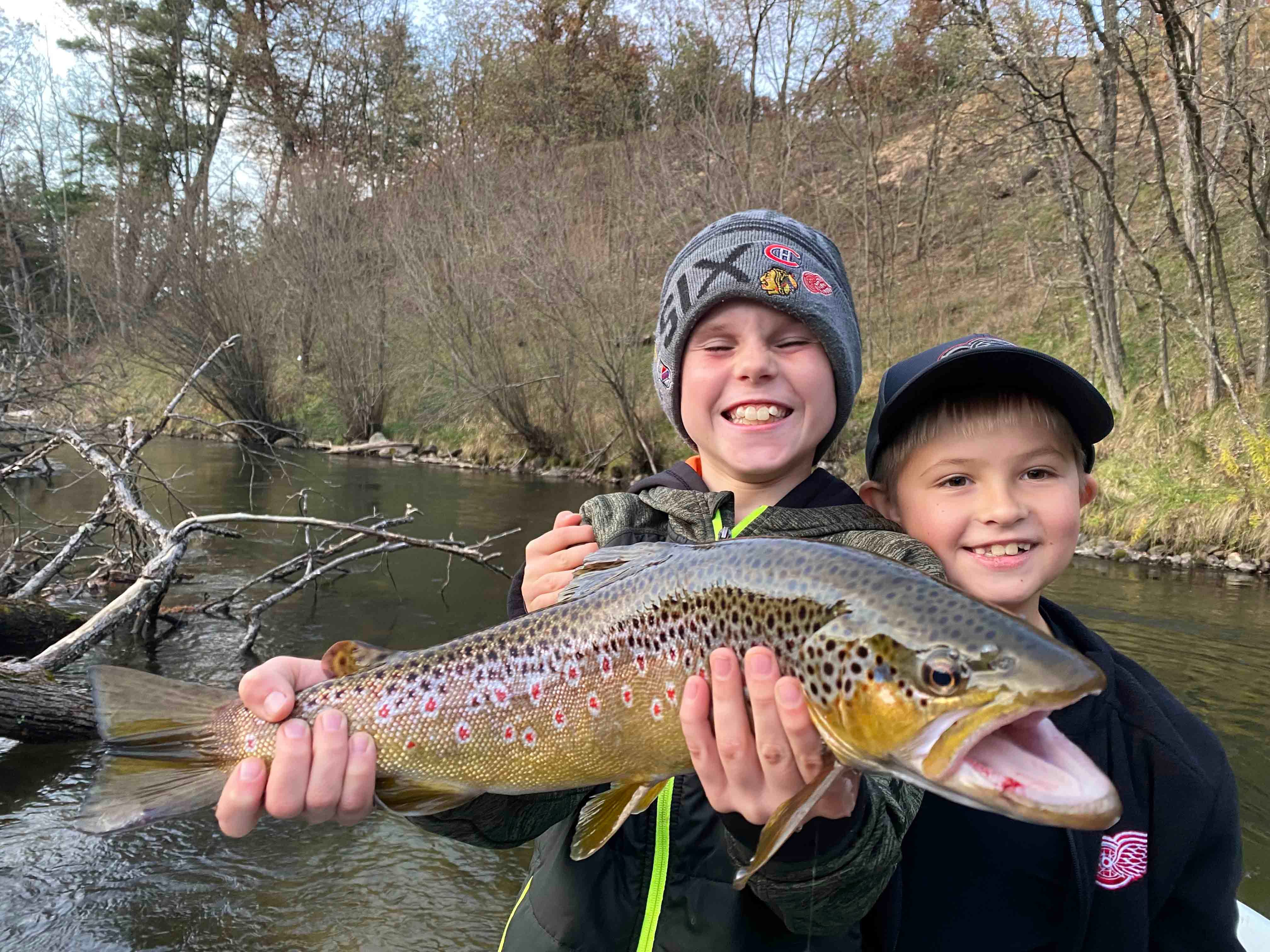 Upper Manistee Fishing for Rainbow Trout