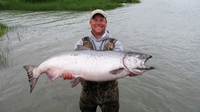 Alaska Slammin Salmon Charters Kenai Fishing Charters fishing River 