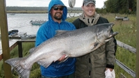 Alaska Slammin Salmon Charters Fishing Charter Kenai Alaska fishing River 