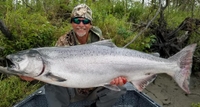 Alaska Slammin Salmon Charters Alaskan Salmon Sockeye fishing River 