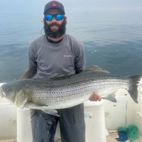 Eastern Ambitions Saltwater Guide Service Striped Bass (5 Hours - AM) fishing Offshore 