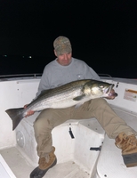 Eastern Ambitions Saltwater Guide Service Striped Bass @ NIGHT - (6 Hours - PM Departure) fishing Shore 