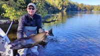 Fishing Buddies Salmon or Steelhead (5 Hour) - Michigan River Fishing Charters fishing River 
