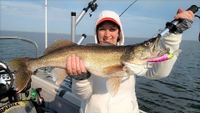 D3 Charters  Casting For Walleye-Lake Erie fishing Lake 