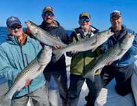Reel Deal Fishing Charters Half Day Striper Fishing - Massachusetts fishing Inshore 