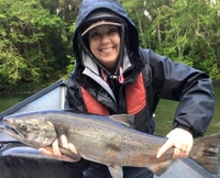 Dave’s Guide Service Salmon Fishing Trip —Toledo, WA fishing River 