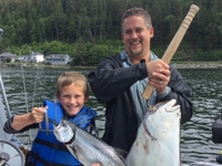 The Alaska Catch Salmon/Halibut Combo Fishing Trips in Ketchikan, Alaska fishing Inshore 