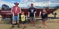 Frisky Fish Outfitters Steelhead Fishing and Salmon Fishing in Wyoming fishing Lake 