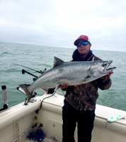 Pacific Time Sportfishing Salmon Slammin' Spectacular: Thrilling Charter Adventure on Lake Ontario fishing Lake 