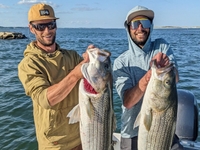 Peak Fishing Charters 4 hour Inshore Striped Bass fishing Inshore 