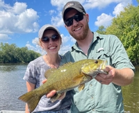 Kettner Outdoor Service Fly Fishing Bass in Michigan | 4-8 HR Private Trip fishing Lake 