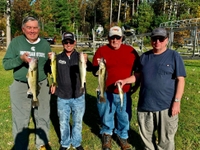 2 B Caught Charters Explore the Beauty of Muskegon Lake as Day Transitions to Nigh fishing Lake 