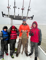Troy's Guide Service Fall/Winter  Catfish/Striper  Combination Trip fishing Lake 