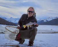 Love4FlyFishing Ice Fishing Trip - Northern Colorado fishing Lake 