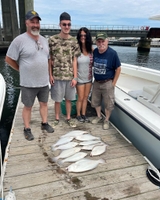 Just N Tyme Guide Service Belmar, NJ Half Day Bay Fluke Trip fishing River 