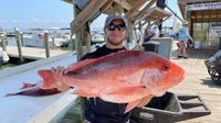Off The Hook Charters Red Snapper Trip in the Gulf Coast fishing Inshore 