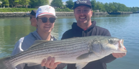 Inshore Fishing Charter South Shore MA – Striped Bass, and Bluefish Guided Trip