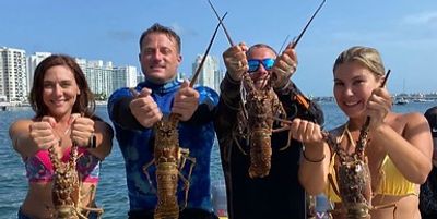 Miami Florida Fishing Charters | Lobster Fishing Trip