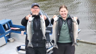 Silver Salmon Fishing in Alaska