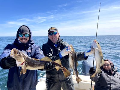 Offshore Bottom Fishing Charters Massachusetts Bay/Stellwagen Bank -8 to 12 Hour Private Charter