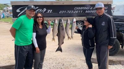 Manistee, MI Full Day Salmon Fishing Trip