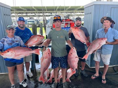 Galveston Fishing Charters | 8-Hour Full Day Snapper Fishing Adventure Seasonal Private Trip