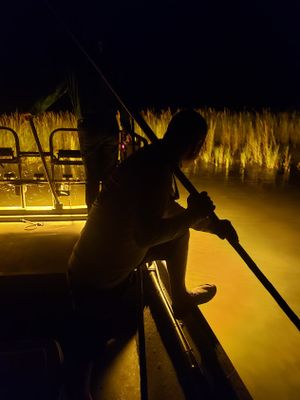 Winter Blues? Try Gigging Them with Our Winter Special $100 Off Gigging Fun in Matagorda Fall special for Black drum, sheepshead and flounder (after Dec, 15 for flounder) gigging adventure 