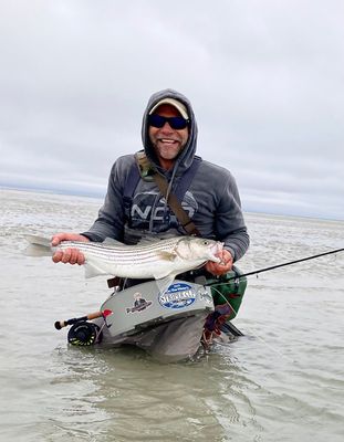 Saltwater flats wading trip (full day / 8 hours)  Location:  Brewster Flats, Cape Cod