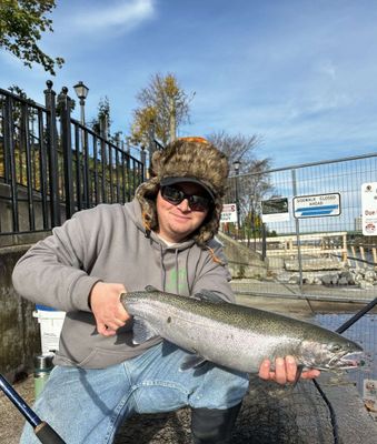 Wading Float Fishing in Oswego, New York